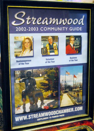Businessperson of the Year 2001 - Streamwood Chamber of Commerce, Illlinois