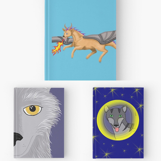 Journals featuring art by Jennifer Priester.