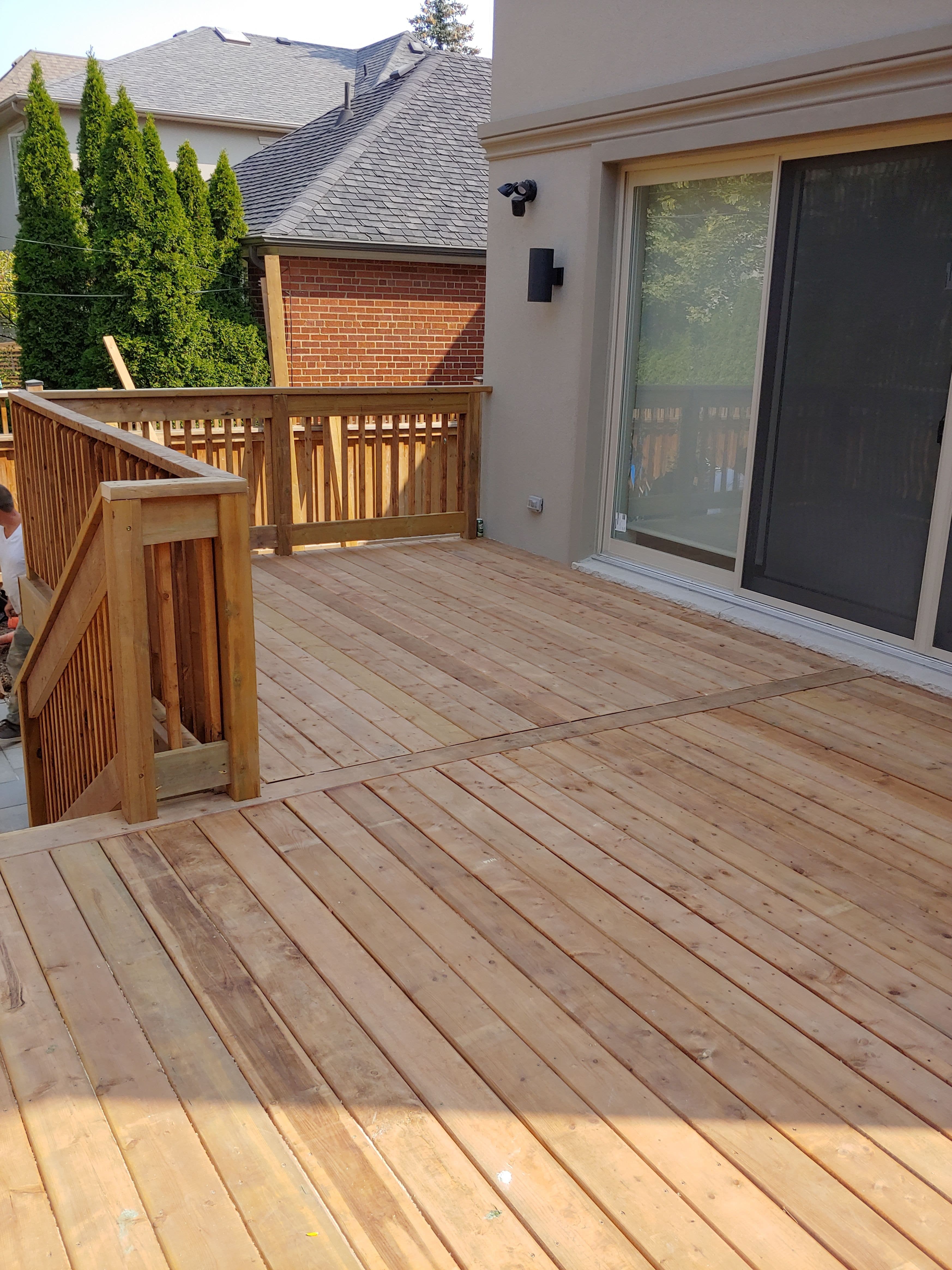Wood deck in Etobicoke