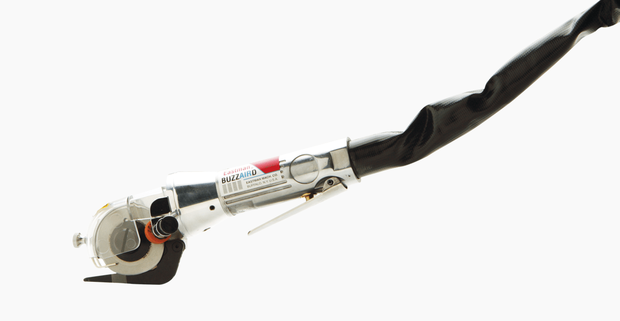 EASTMAN Buzzaird® Pneumatic Shear
MODEL BZ – The Buzzaird is designed with a 20,000 RPM pneumatic motor suitable for wet environments. 