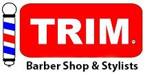 The logo of Trim Barber Shop & Stylists.