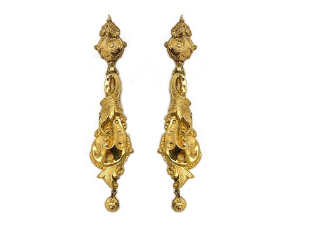 Antique 14kDay to night earrings