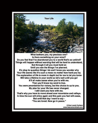 Move ahead over mountains and valleys, but go in God's peace.