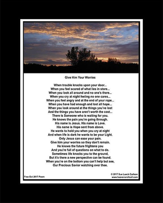 Stop worrying and trust God that he has this!