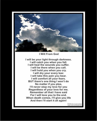 God loves us all the time.