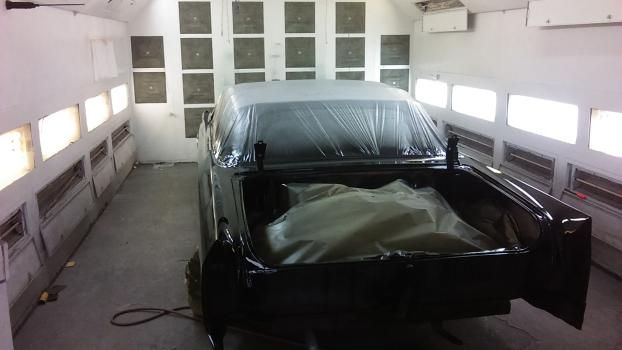 Before a completed auto body mechanic project in the Seagoville, TX area