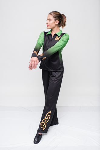 A unique blend of color, graphics, ombre sleeves and leg graphics make a strong statement