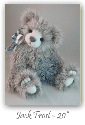 Jack Frost-hand crafted 20 inch artist bear with inset muzzle