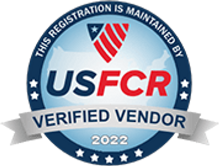 US Federal Contractor Registration System for Award Management Verified Vendor Seal