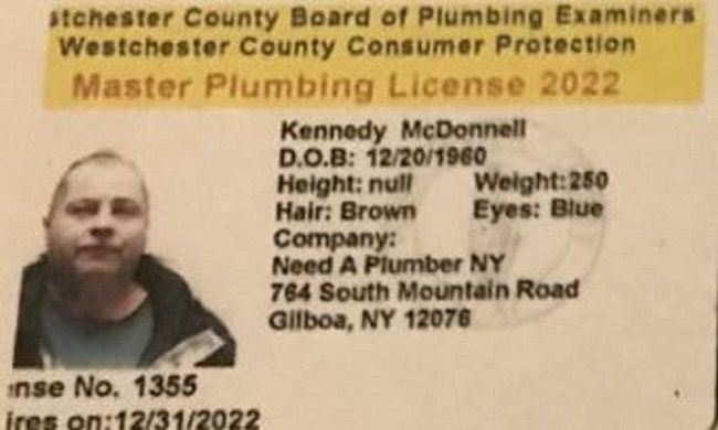 Westchester County Master Plumber License
