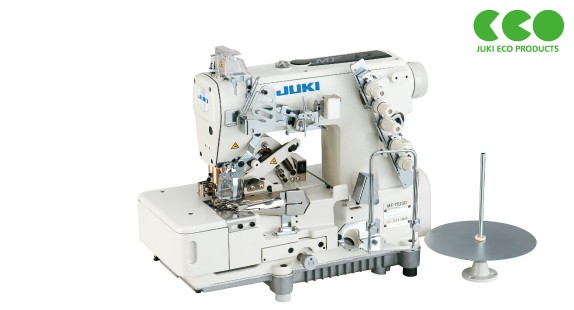 JUKI MF-7500-C11 and MF-7500D-C11
High-Speed, Flat-Bed, Top and Bottom Coverstitch Machine (Collarette Attaching)