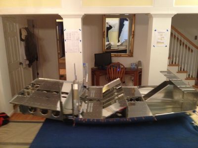 Building the RV12 Fuselage in the living room 