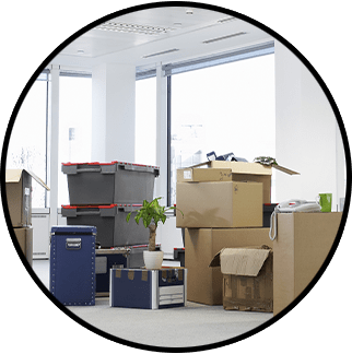 Office Supplies in Boxes
