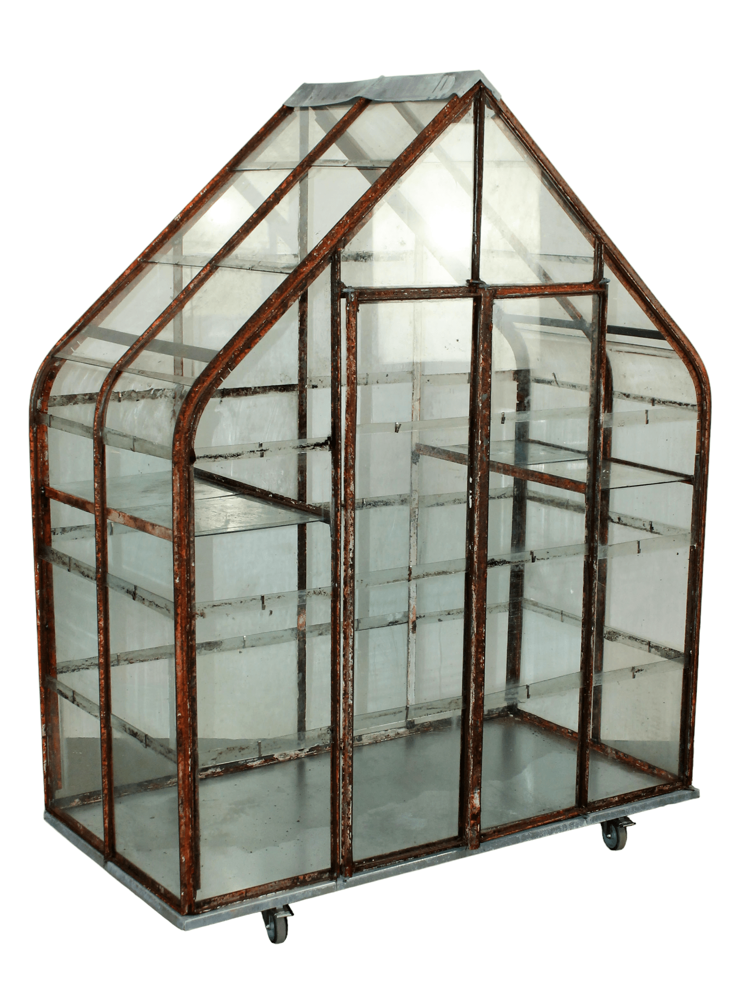 French iron and glass greenhouse