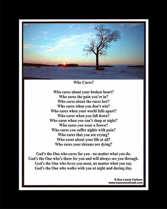 God cares more than you know.
