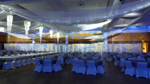 DECC, Harbor Side Ballroom.
Ice theme wedding. Decor by Northland Special Events