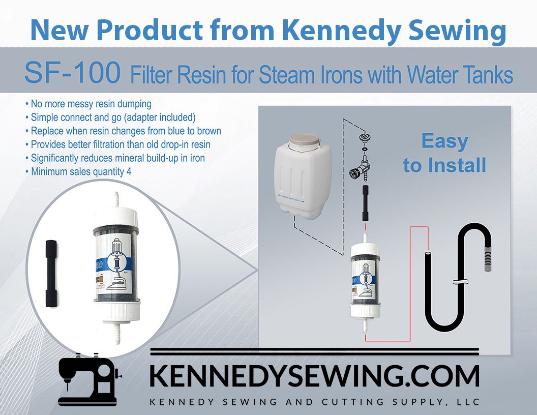SF-100 FILTER RESIN for 
STEAM IRONS with WATER TANKS