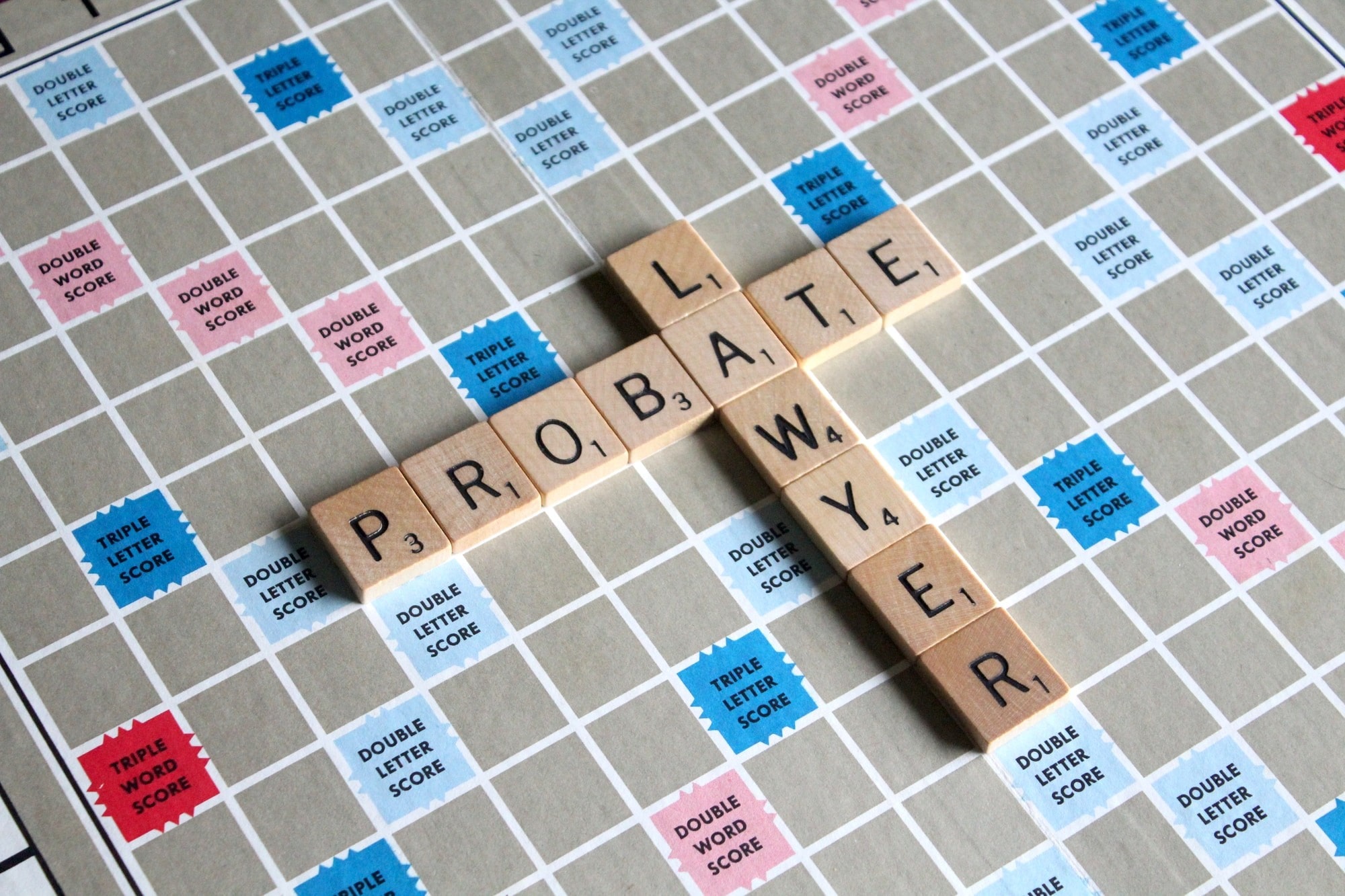 Scabble board spelling probate lawyer. Helping you deal with probate during your time of need. 