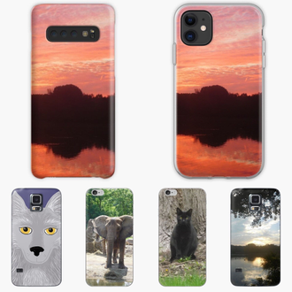 Phone cases for iPhone and Samsung featuring art and photography by Jennifer Priester