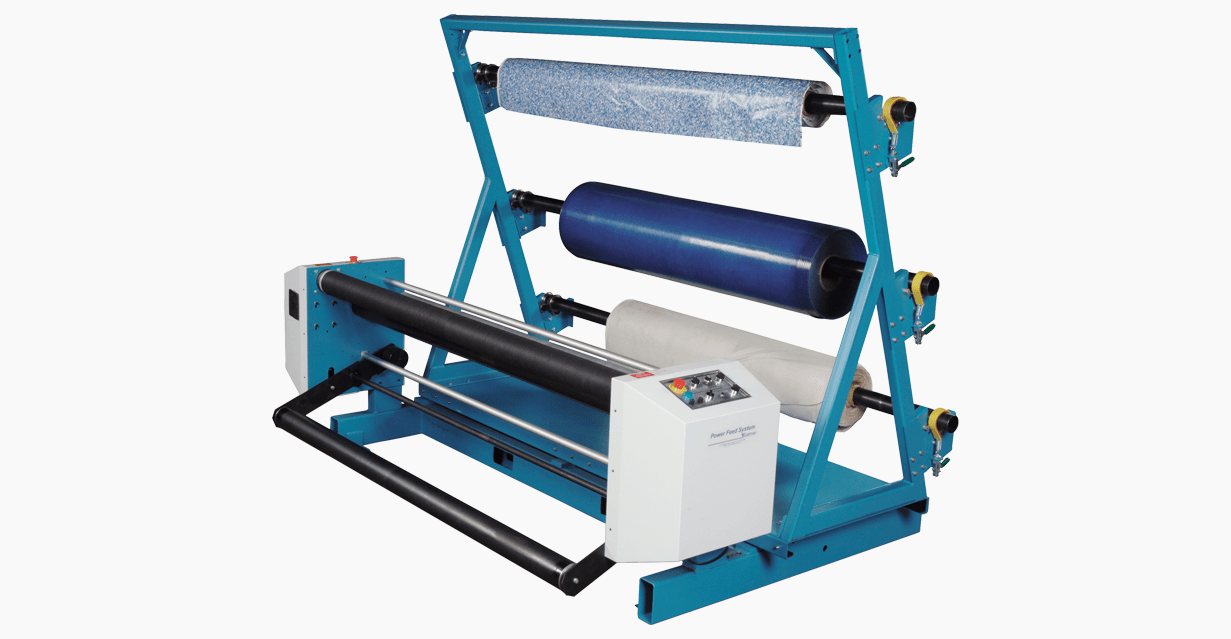 EASTMAN Power Feed, 3-Roll
The Power Feed System continuously supplies material to the cutting table with consistent tension.