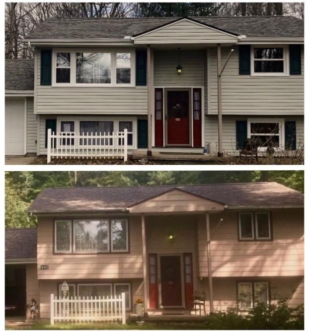A recent siding installing service job in the Youngstown, OH area