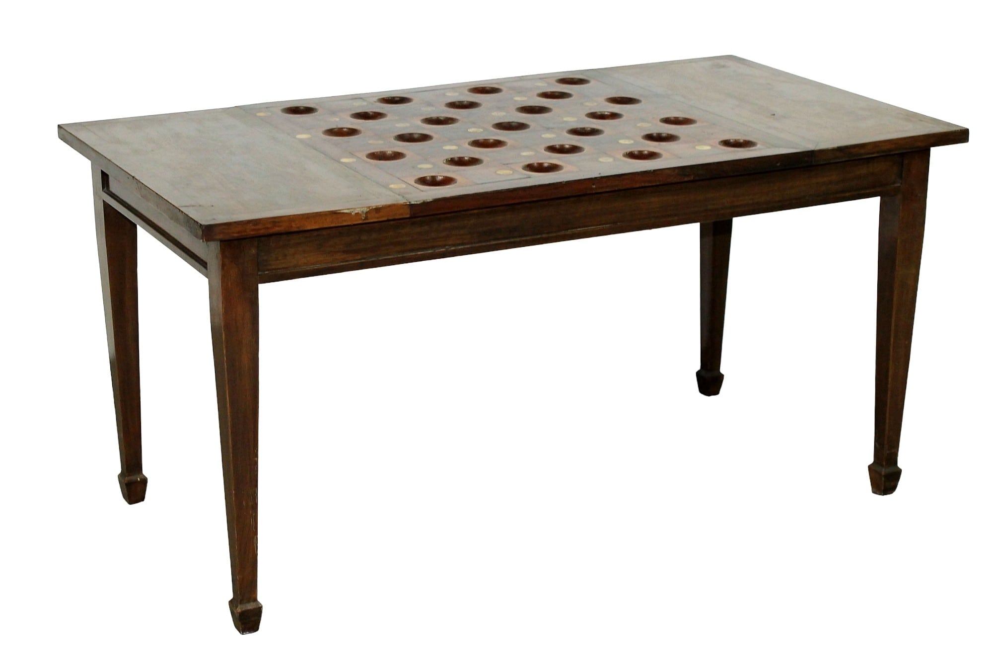 French mid century coffee table with game board