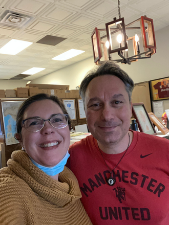 Kick Marketing working with restaurant owner on Business District Marketing Program.