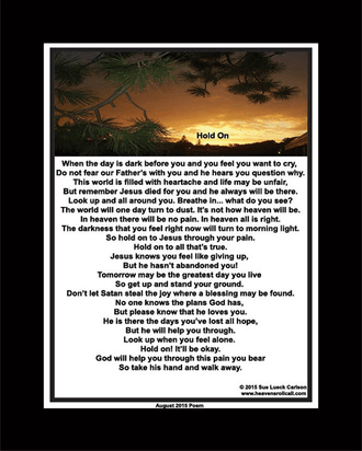 Read this poem when your life is falling apart and you need hope.