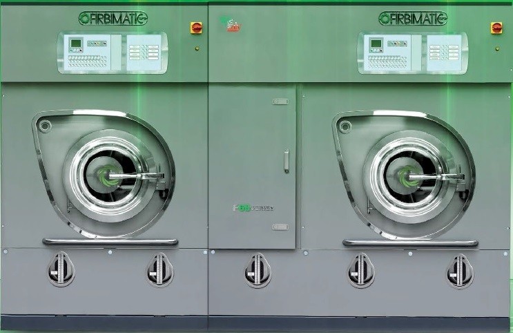 Firbimatic Tandem Drycleaning Machine for GreenEarth, Sensene, Hydrocarbon, or Intense.
