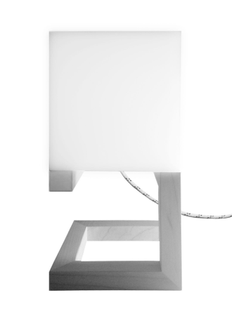 6 X 6 X 12 in wood, acrlic, LED table lamp design         
 © James Long, fabrication 
Atelier Prelati, New York