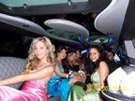 Prom Passengersin Elite Limousine