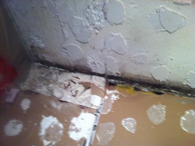 A recent home mold removal company job in the  area