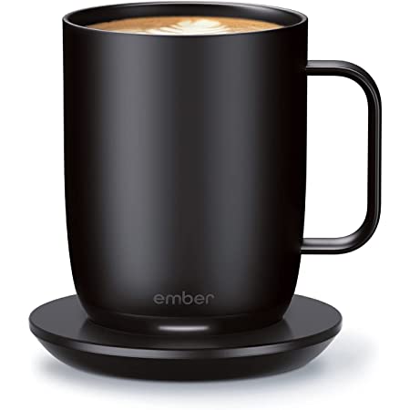 Ember Temperature Control Smart Mug 2, 10 oz, Black, 1.5-hr Battery Life - App Controlled Heated Coffee Mug
