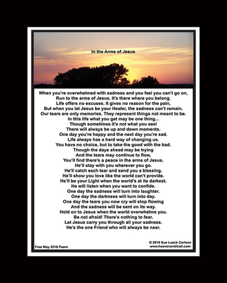 Hold on to Jesus when the world overwhelms you.