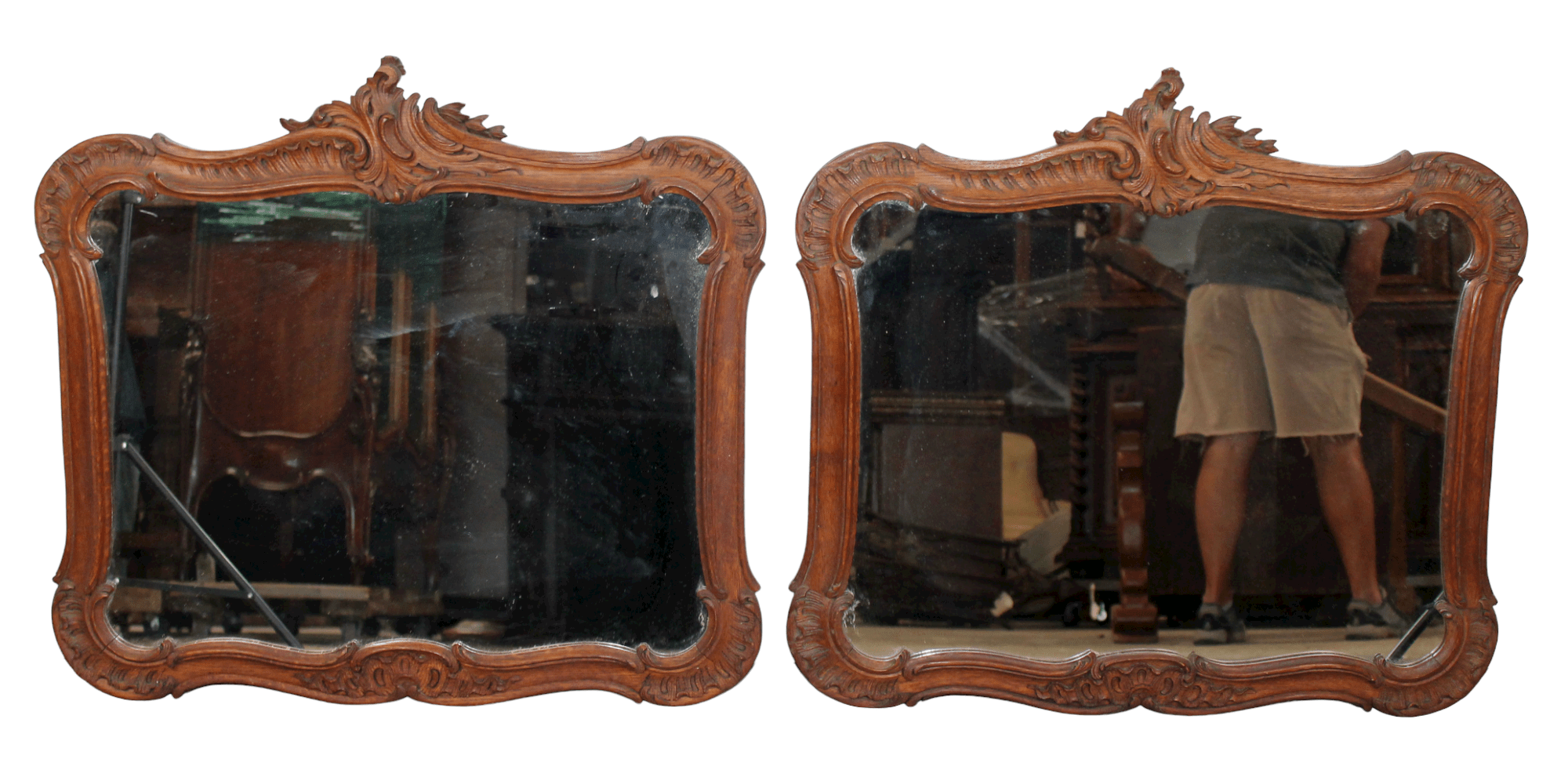 Pair of French Louis XV mirrors