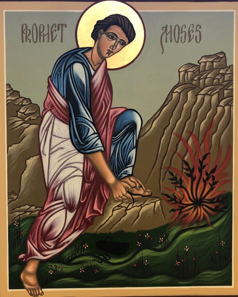 Prophet Moses wrote the Biblical Pentateuch, heard God in the Burning Bush, lead the Israelites out of Egypt and was given the 10 commandments. Feast day Sept 4