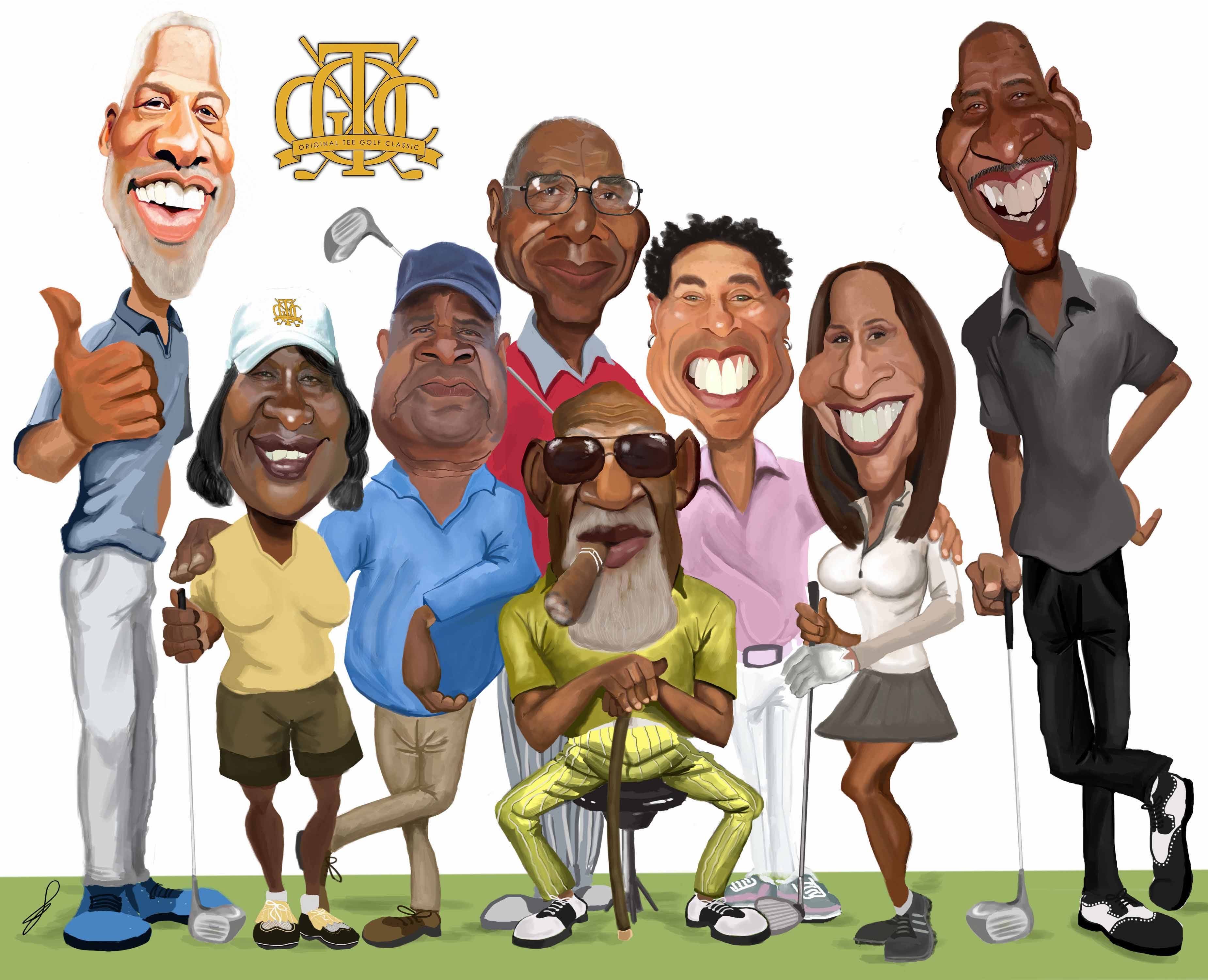 Golf Tournament Cartoon
