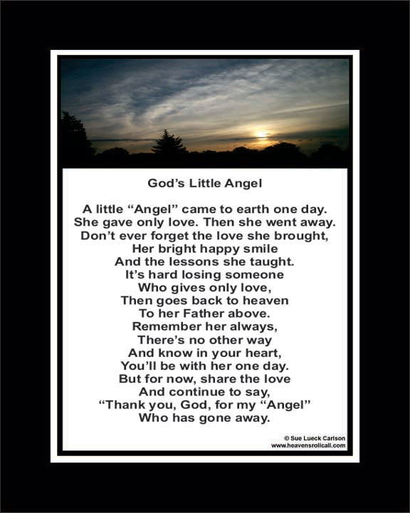 Inspirational and uplifting poems after a baby or child death.