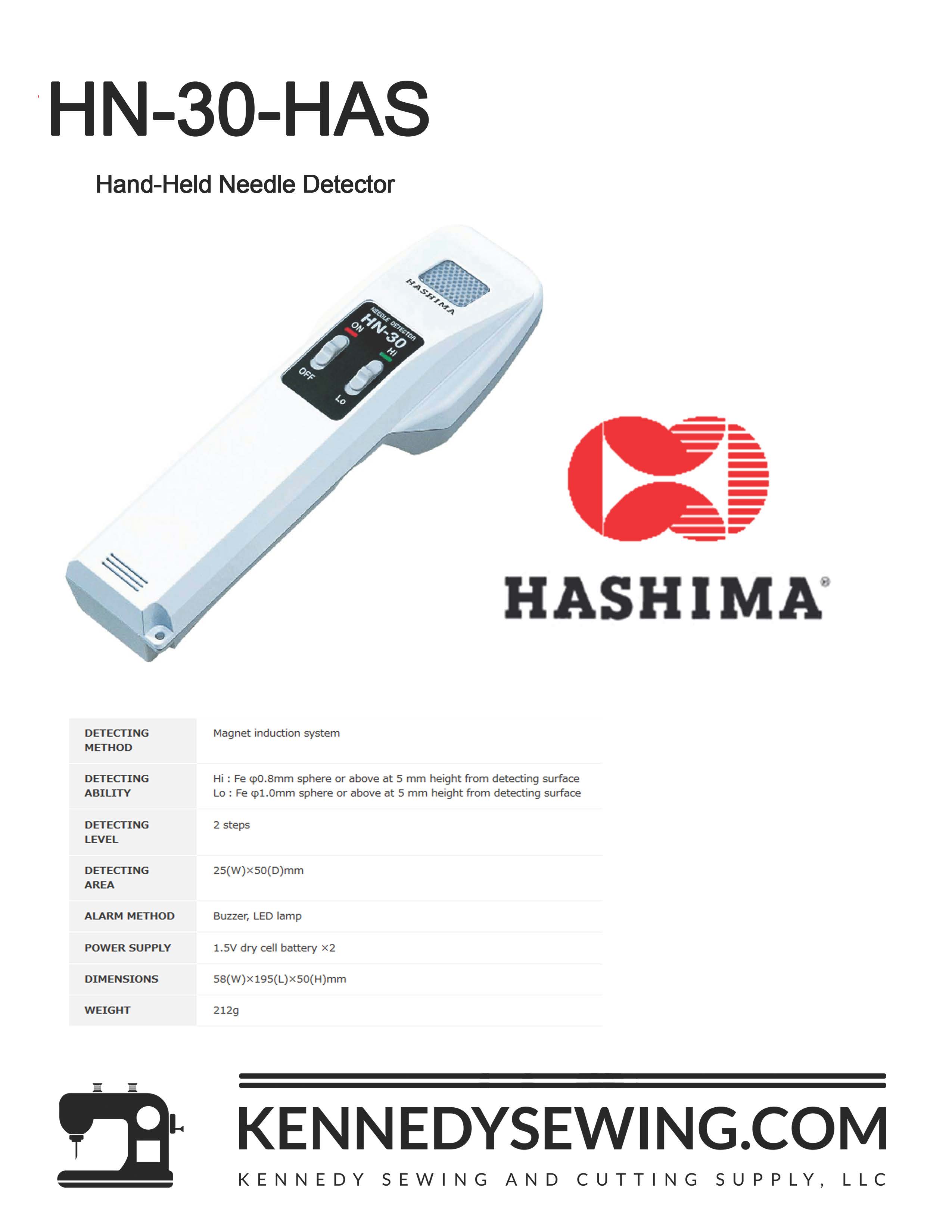 HASHIMA HN-30-HAS - HAND-HELD NEEDLE DETECTOR