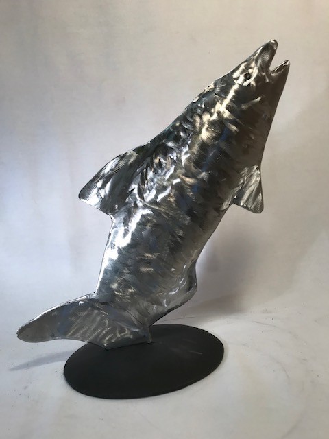 Salmon Metal Decor    $155