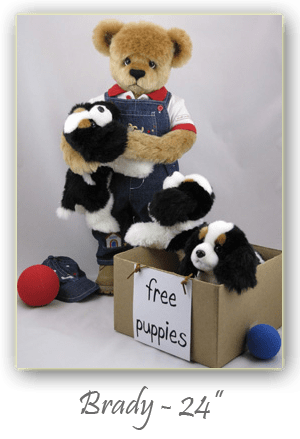 Brady-hand crafted 24 inch mohair artist bear from my toddler collection