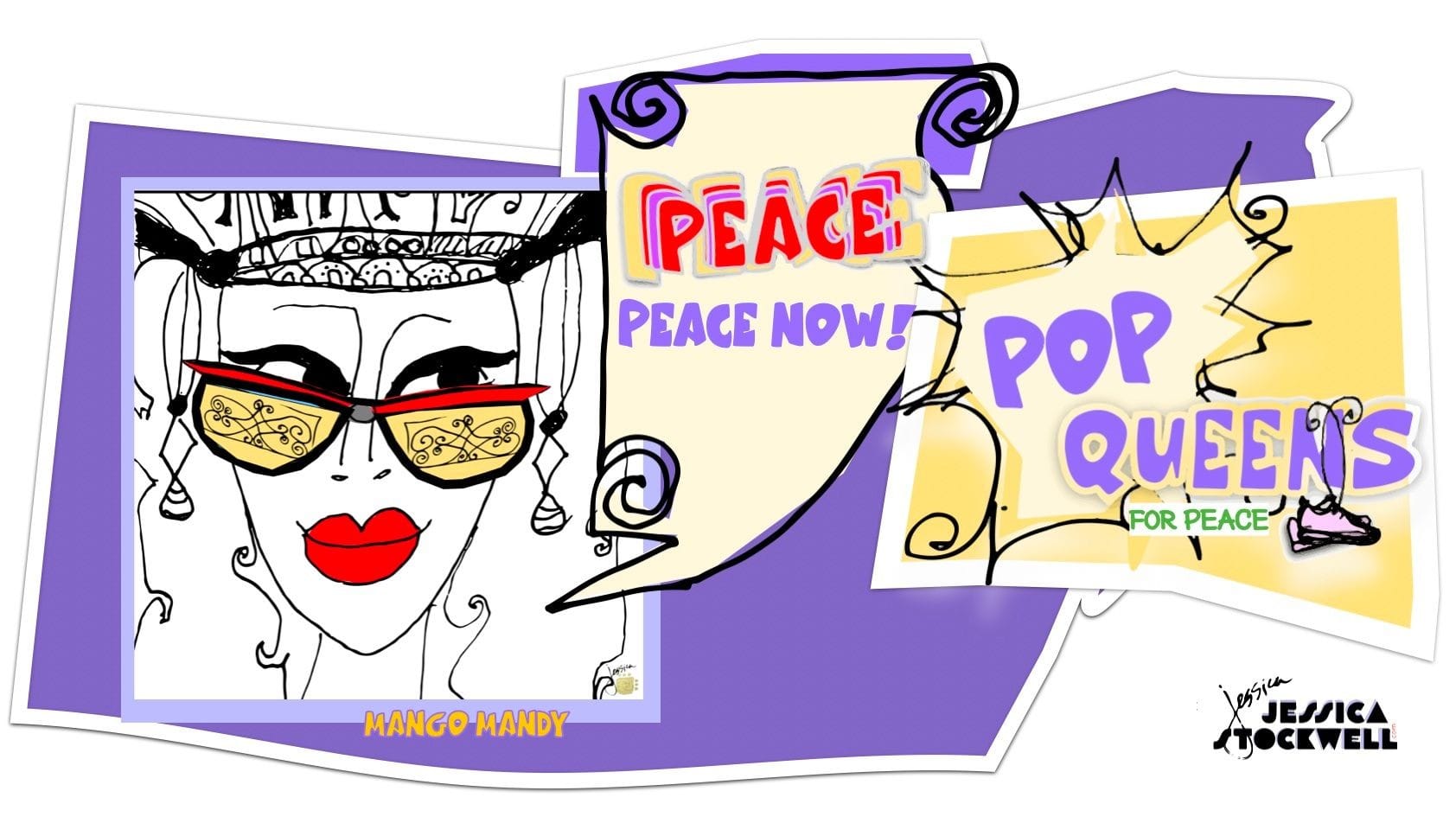 Artist: Jessica Stockwell - POP QUEENS for PEACE Collection 2o24 - introduction list
