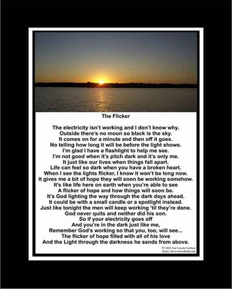 In this poem you learn there is alway hope when you trust in God.