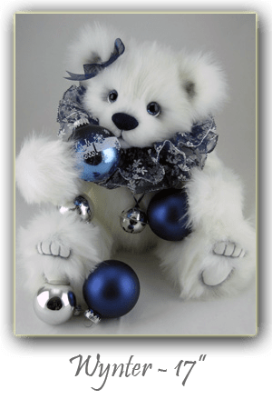 Wynter-hand crafted 17 inch plush synthetic artist bear