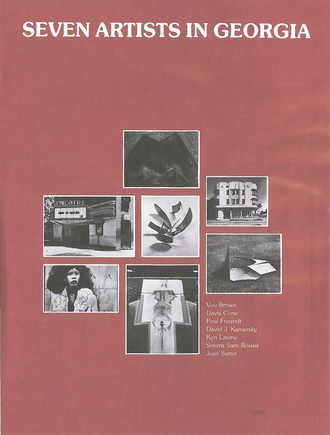 Cover page for exhibition, "7 Artists in Georgia," Soteris Sam Roussi