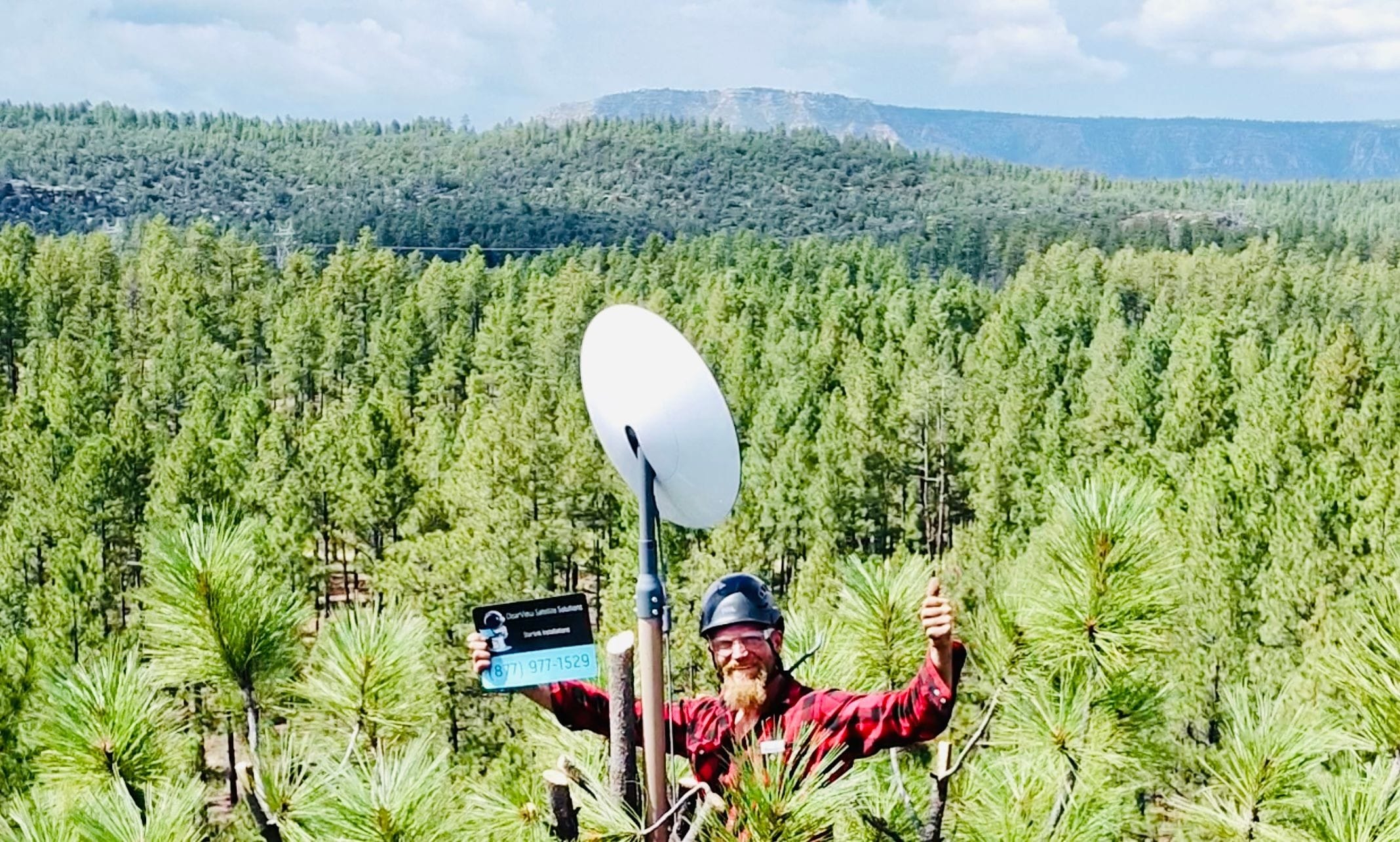 Our certified arborists will install your Starlink dish to provide a clear view.
