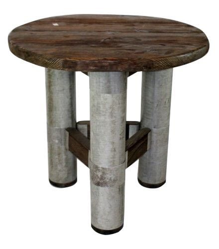 French Industrial styel foyer table. 32"h