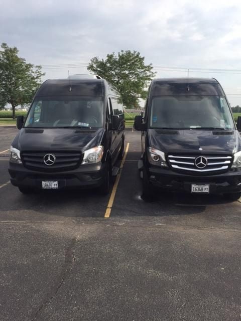 On location at Stop & Go Airport Shuttle Service Inc., a Limousine in Orland Park, IL