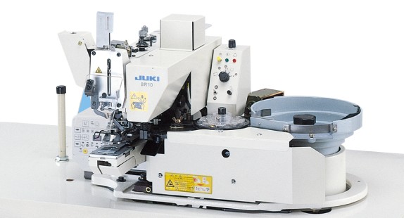 JUKI MB-1800 SERIES
Computer-Controlled, Dry-Head, High-Speed, Single-Thread, Chainstitch Button Sewing Machine