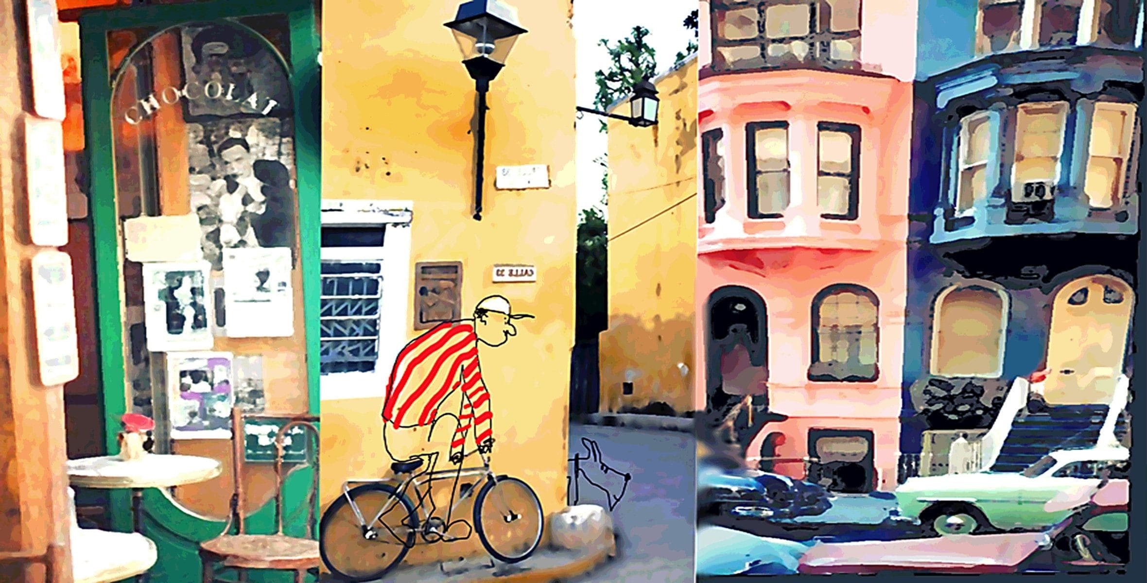 Colorful Building Art And Illustrations